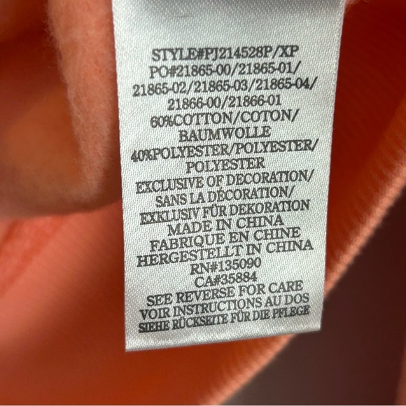 Peloton Peach Long Sleeve Hoodie Size Small - Picture 10 of 12